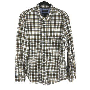 Banana Republic Slim-Fit Men's Plaid Long-Sleeve Button-Down Shirt Sz. L